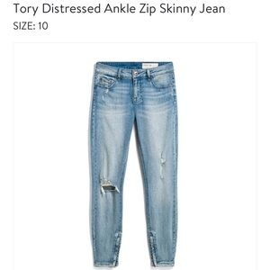 ⭐️sale⭐️Pistola distressed indigo jeans  sz 10